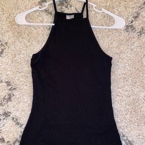 ASOS black ribbed tank top